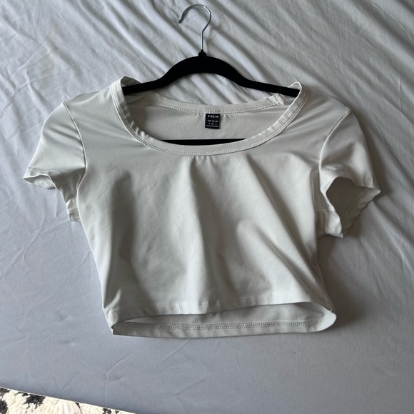 SHEIN Y2K solid scoop neck tee - Picture 1 of 3